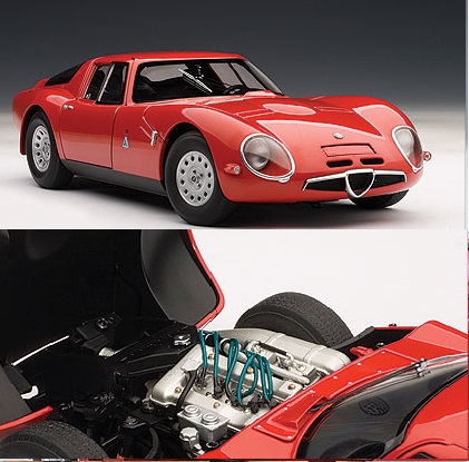 AutoArt 1/18 Alfa Romeo TZ2 1965 Red